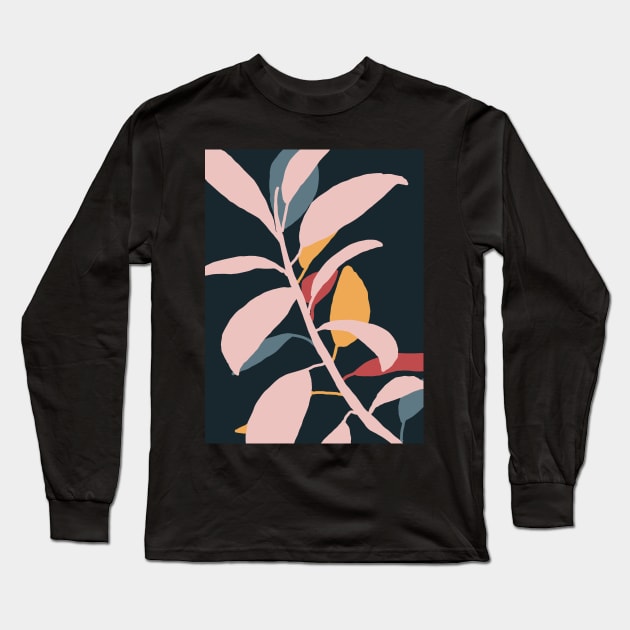 Colorful ficus Long Sleeve T-Shirt by juliealex